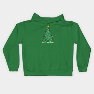 Merry Wheekmas! Guinea Pig Christmas Tree Kids Hoodie